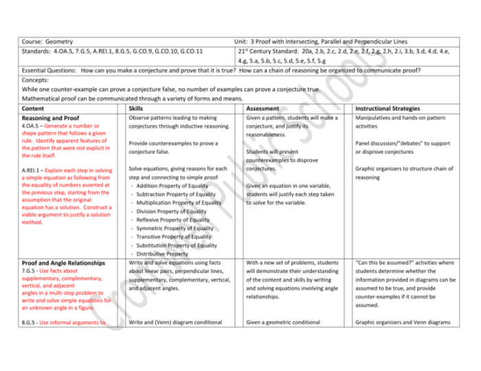 Common core geometry unit 3 lesson 4 answer key