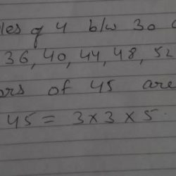 Which description matches the algebraic expression 45 n